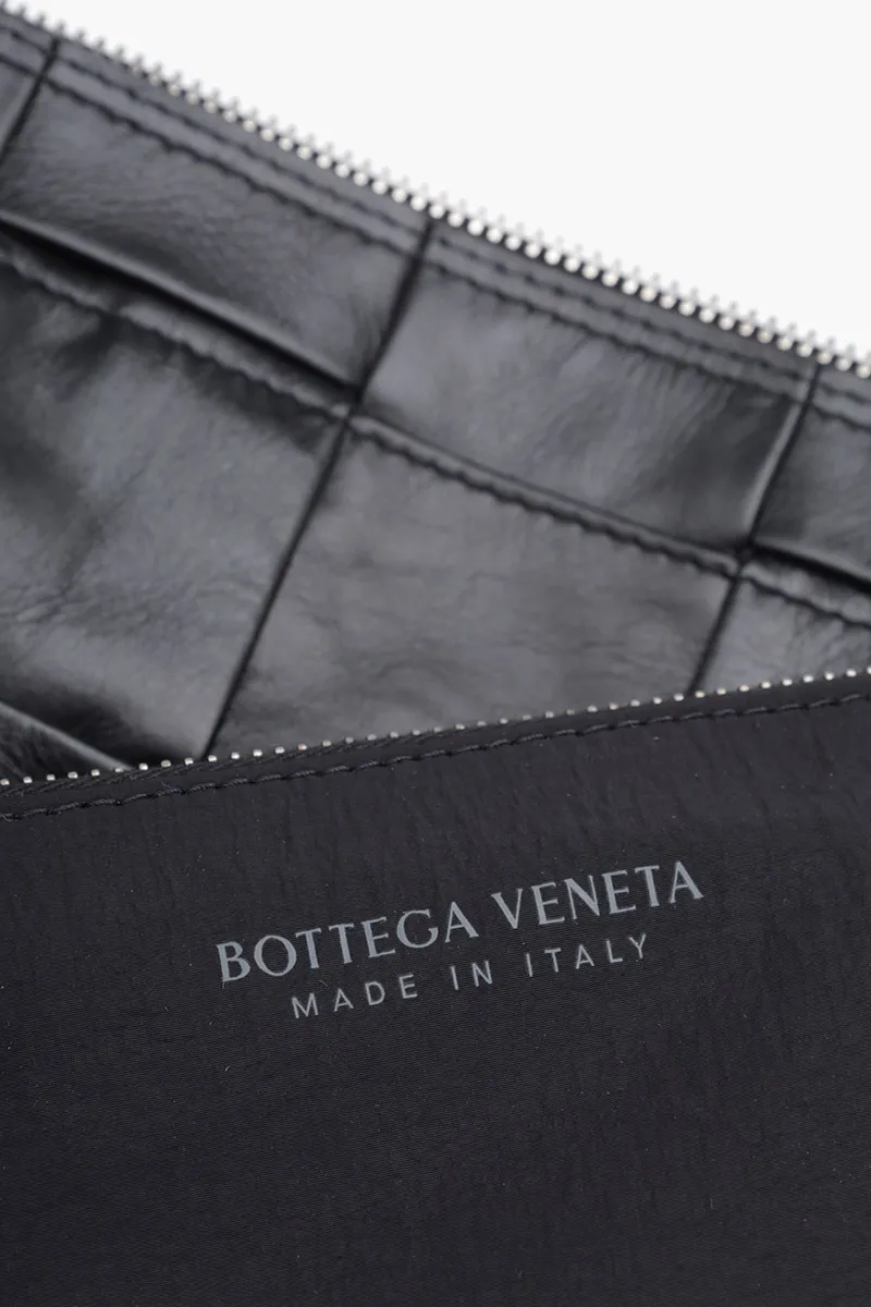 BOTTEGA VENETA Men Intreccio Cassette Crossbody Bag in Black SHW 3
