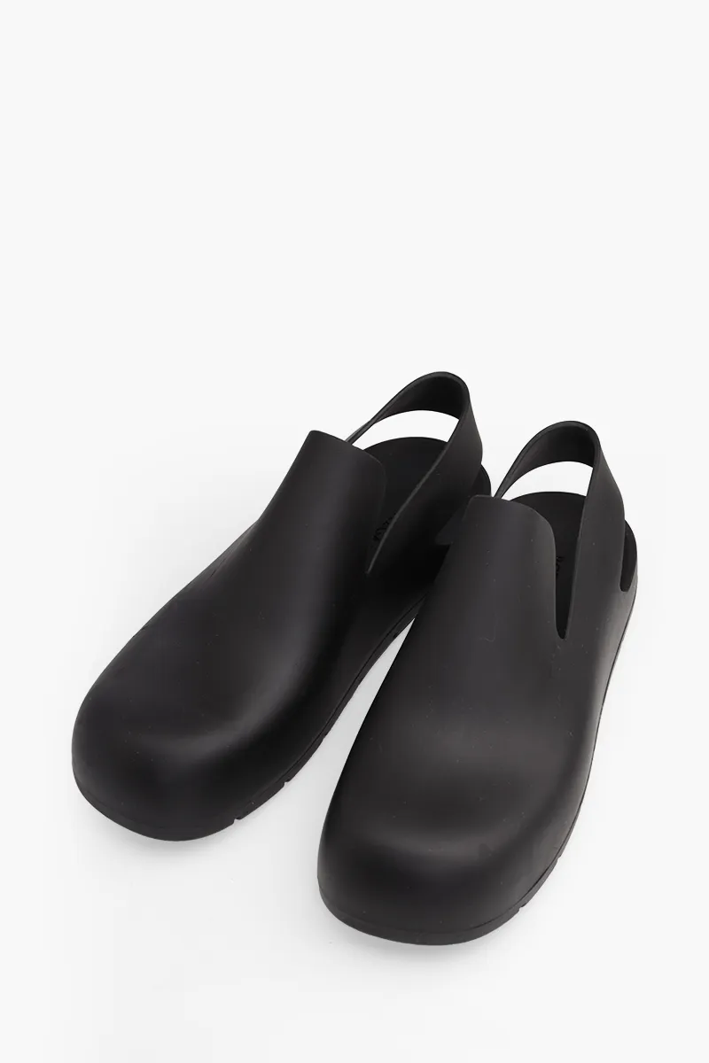 BOTTEGA VENETA Women Puddle Rubber Slingback Sandals in Black 1