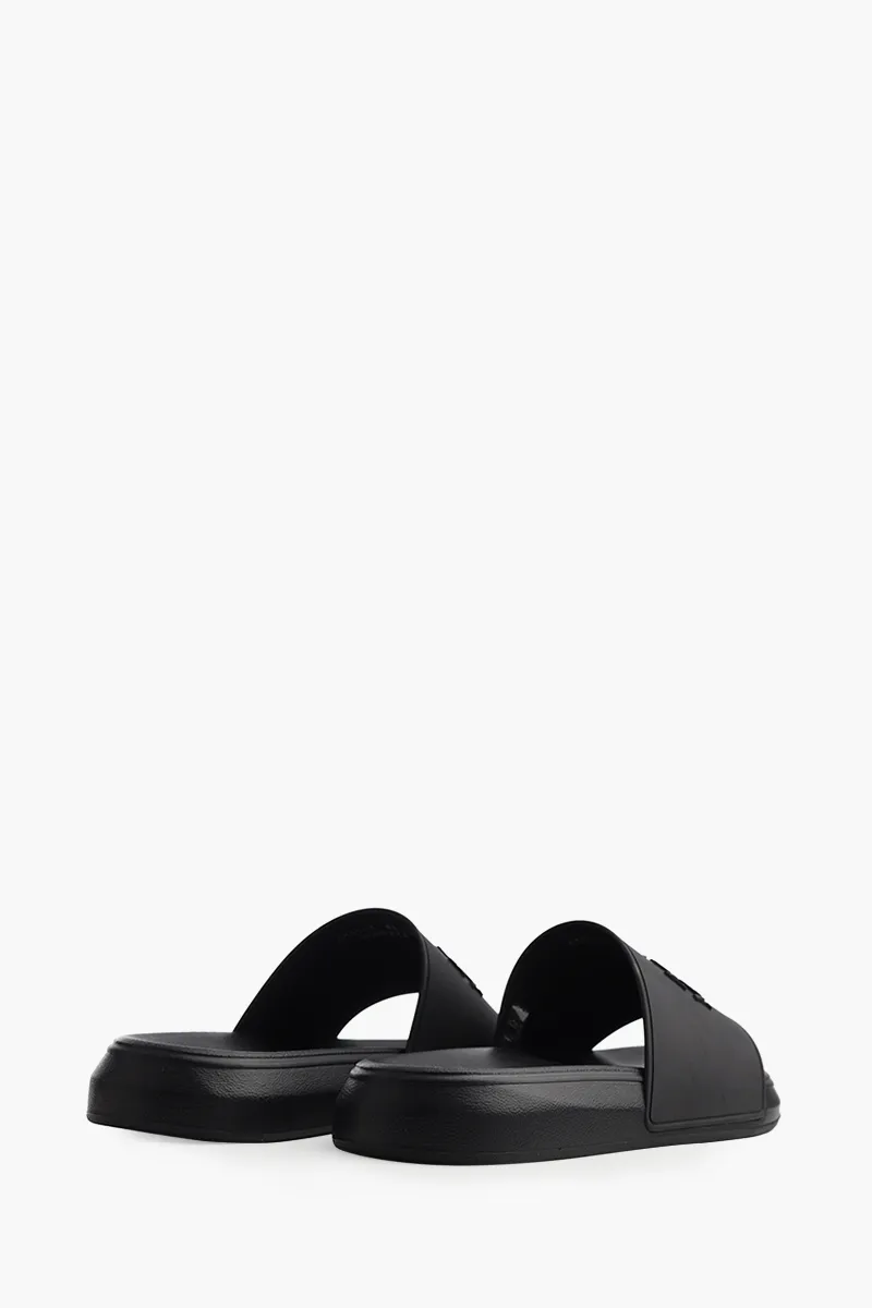 ALEXANDER MCQUEEN Men Signature Pool Oversized Slide in Black 2