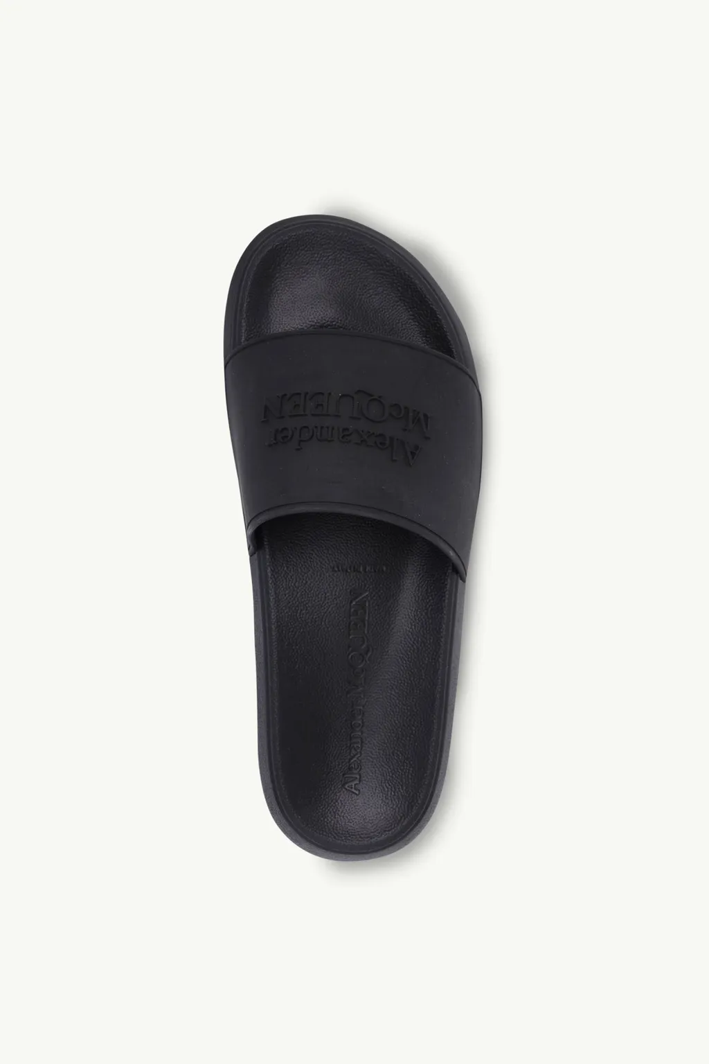 ALEXANDER MCQUEEN Women Signature Pool Oversized Slide in Black 3