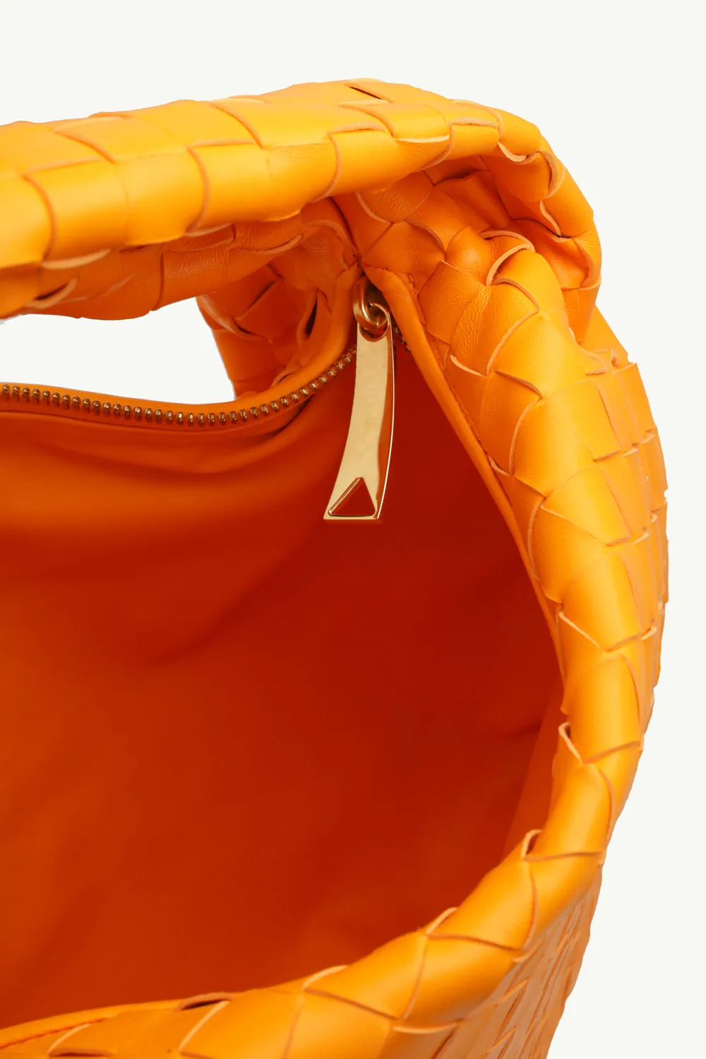 BOTTEGA VENETA Teen BV Jodie Shoulder Bag in Tangerine GHW 3