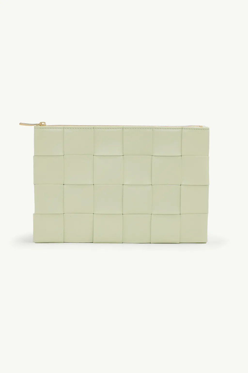 BOTTEGA VENETA Medium Pouch in Lemon Wash with Small Intreccio 0
