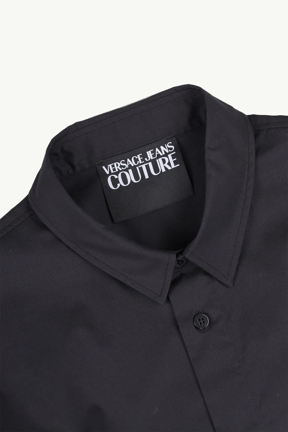 VERSACE JEANS COUTURE Men V Emblem Long Sleeved Shirt in Black 3