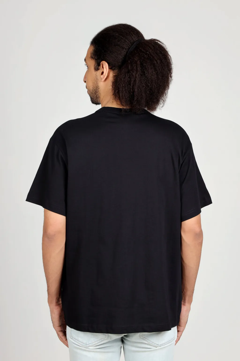 VERSACE JEANS COUTURE Men Piece Number Logo T-Shirt in Black/Silver 2