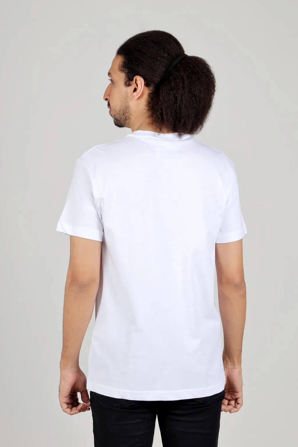 VERSACE JEANS COUTURE Men Logo Print T-Shirt in White/Gold Cotton 2