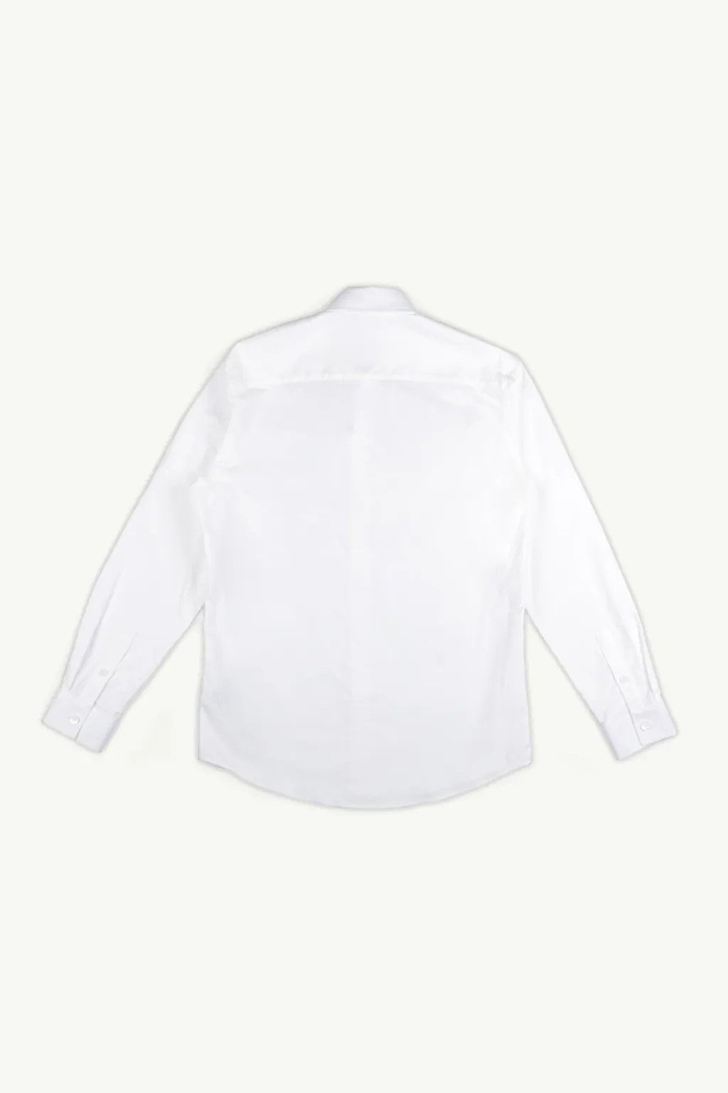 BURBERRY Men Location Print Cotton Long Sleeves Shirt in Optic White 1