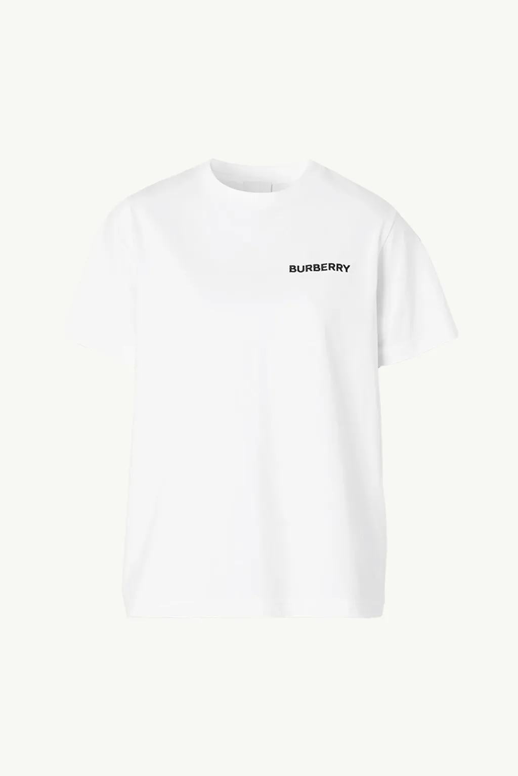 BURBERRY Women Margot Monogram Motif Cotton T-Shirt in White 0
