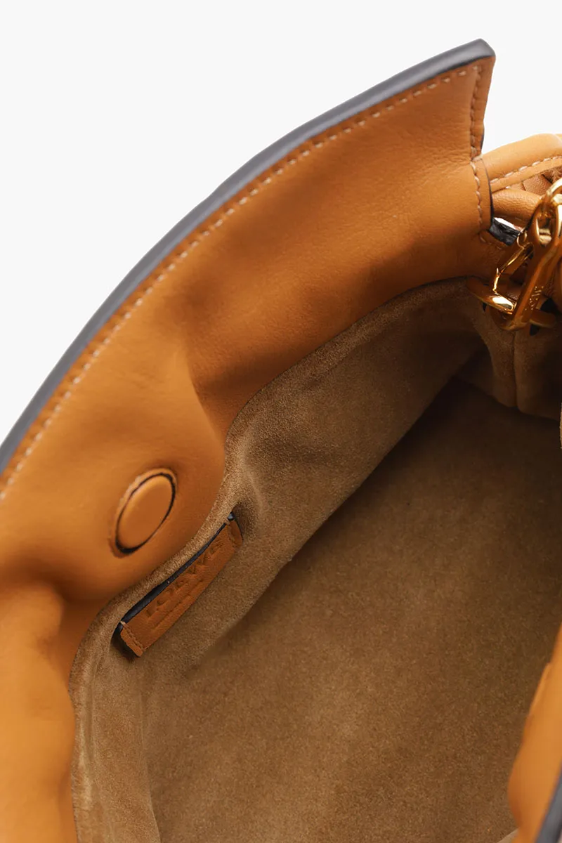 LOEWE Nano Flamenco Clutch on Chain in Warm Desert Calfskin 3