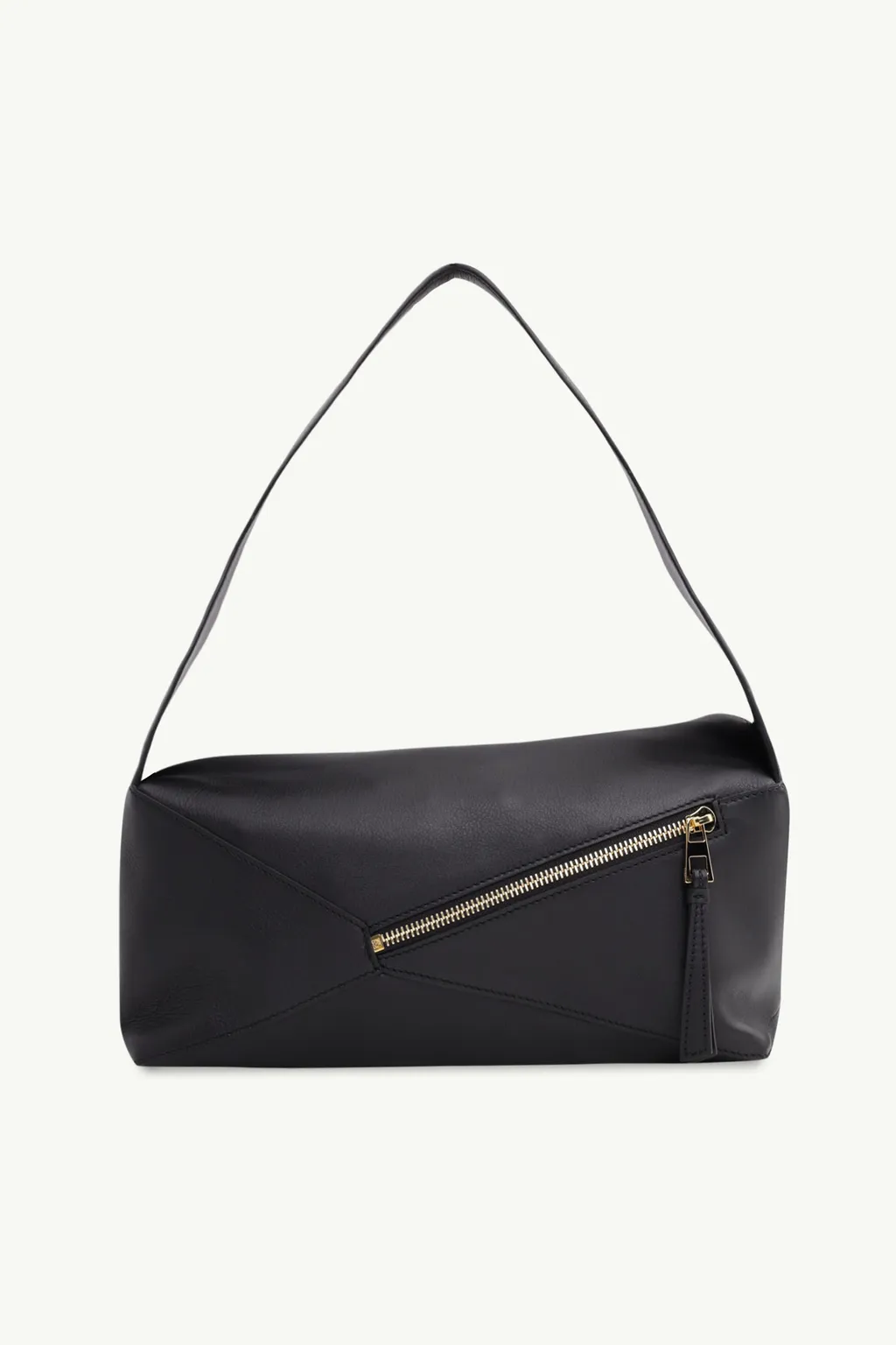 LOEWE Medium Puzzle Hobo Bag in Black Nappa Calfskin 1