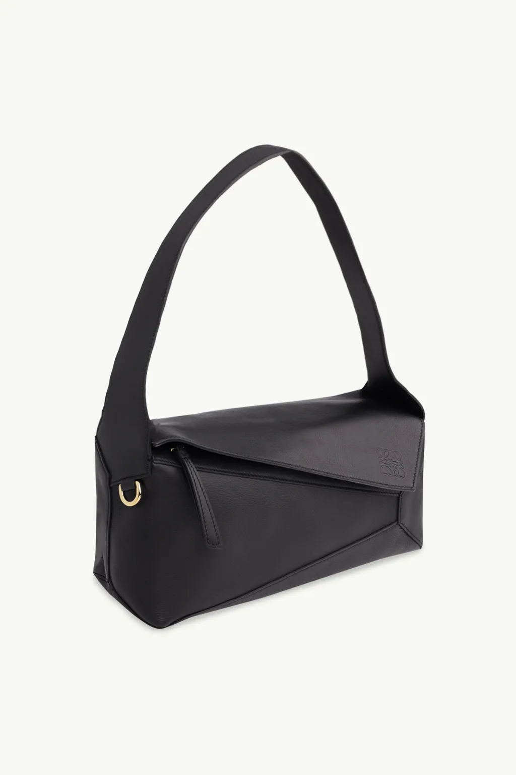 LOEWE Medium Puzzle Hobo Bag in Black Nappa Calfskin 2