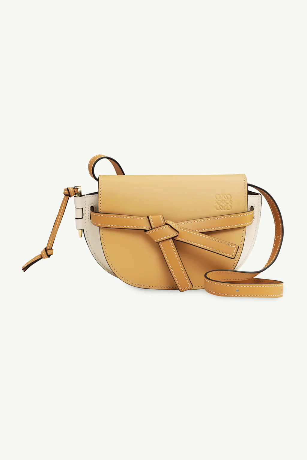 LOEWE Mini Gate Shoulder Dual Bag in Dune/Warm Desert Soft Calfskin 0