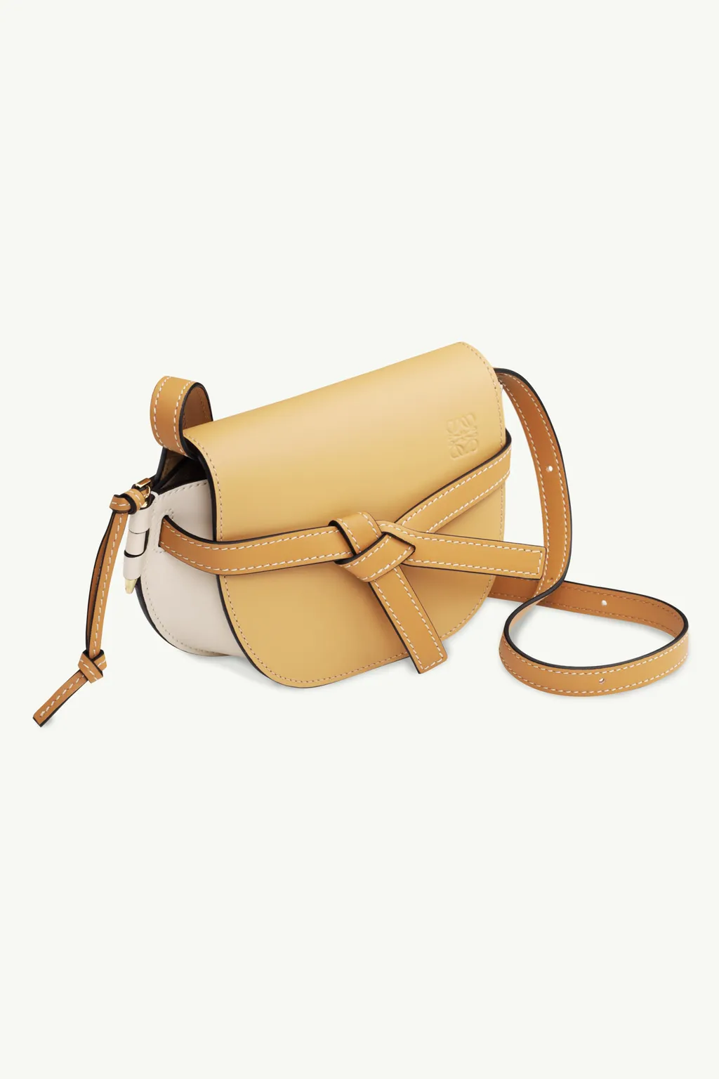 LOEWE Mini Gate Shoulder Dual Bag in Dune/Warm Desert Soft Calfskin 2