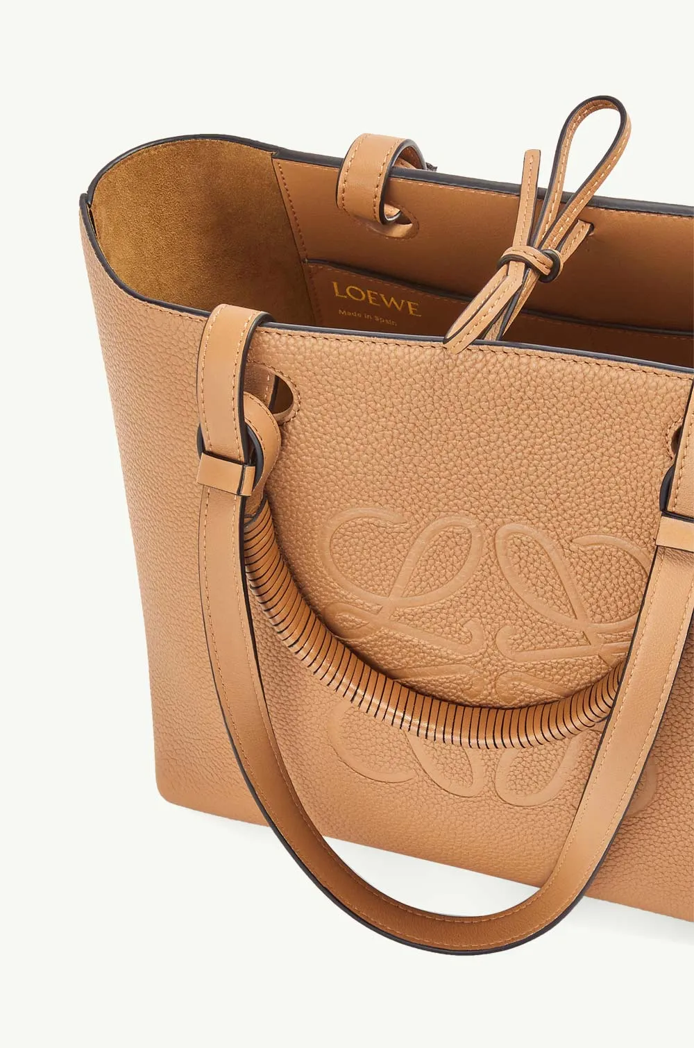 LOEWE Small Anagram Tote Bag in Toffee 3