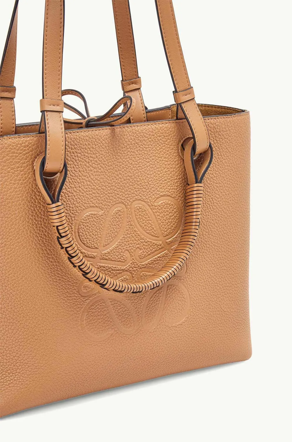LOEWE Small Anagram Tote Bag in Toffee 4