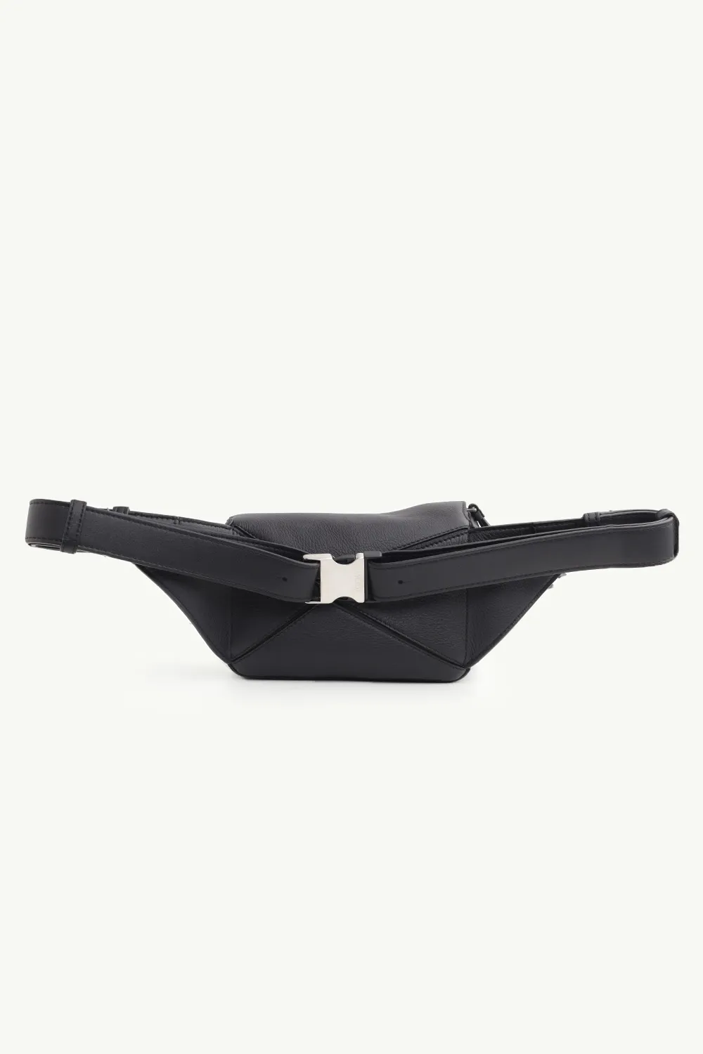 LOEWE Mini Puzzle Bumbag in Black Classic Calfskin 1