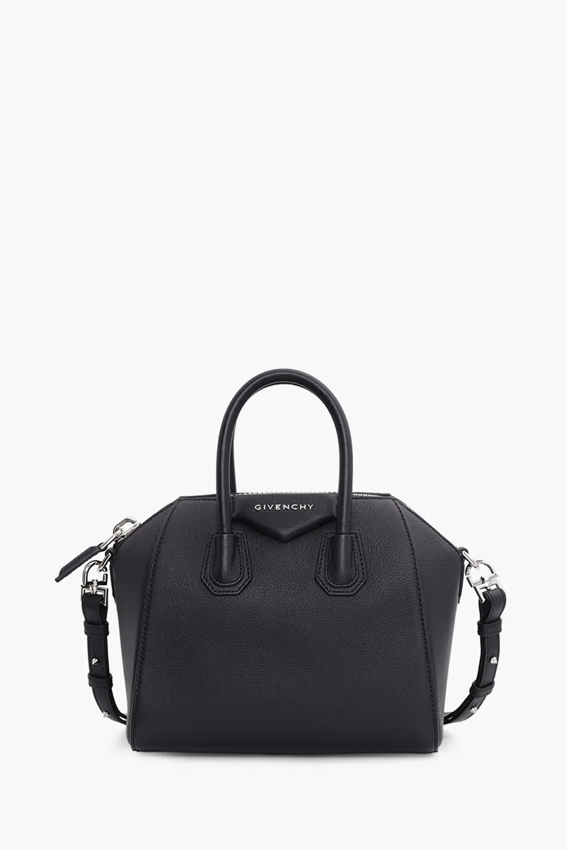 GIVENCHY Mini Antigona in Black Sugar Grained Leather 0