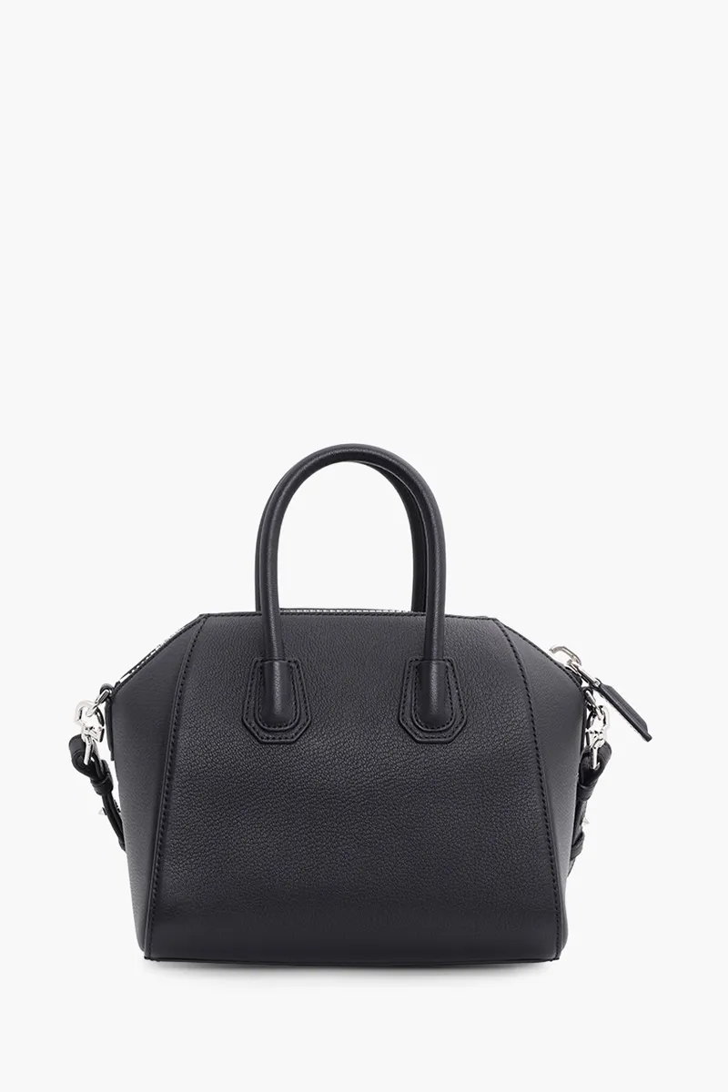 GIVENCHY Mini Antigona in Black Sugar Grained Leather 1