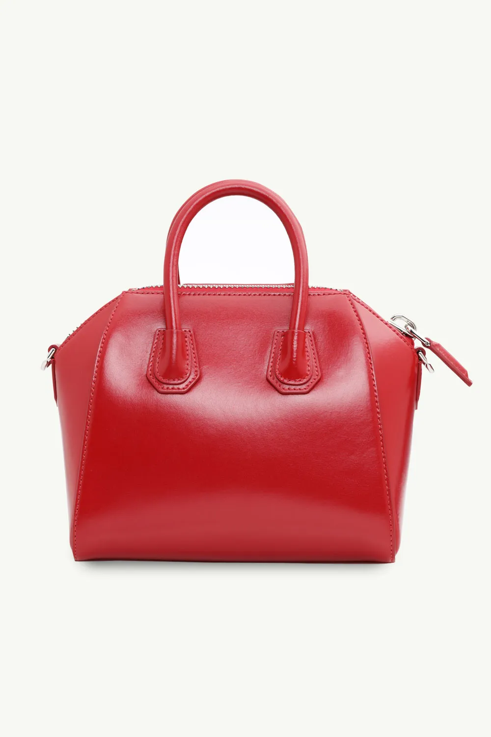 GIVENCHY Mini Antigona in Dark Red Smooth Leather 1