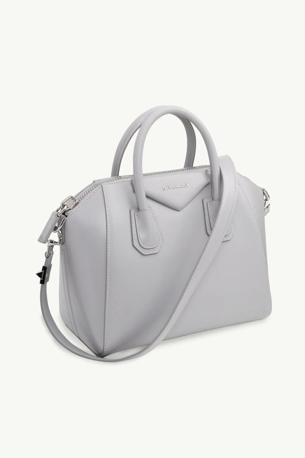 GIVENCHY Small Antigona in Cloud Grey Smooth Leather 2