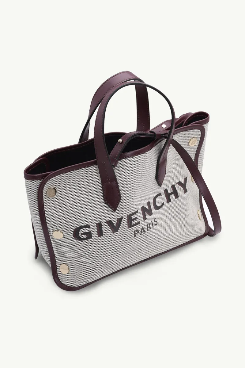 GIVENCHY Mini Bond Shopper Tote Bag in Beige Canvas 2