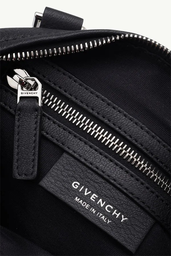 GIVENCHY Mini Pandora Shoulder Bag in Black Grained Leather 3
