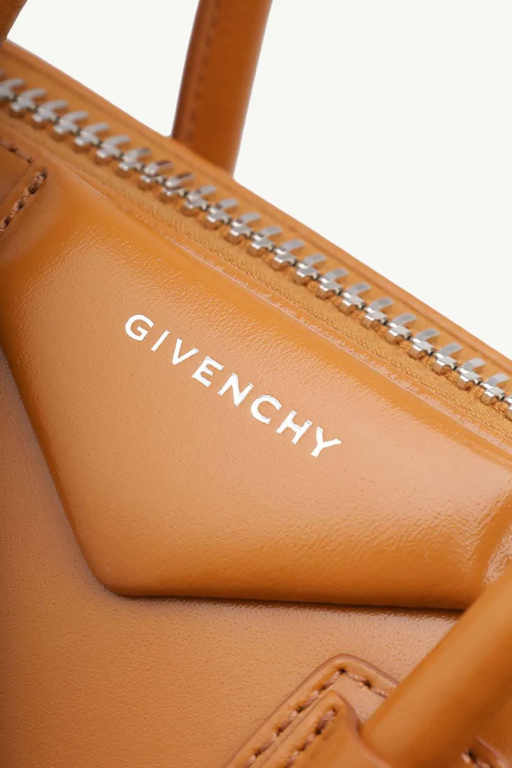 GIVENCHY Mini Antigona in Tan Smooth Box Calfskin Leather 3