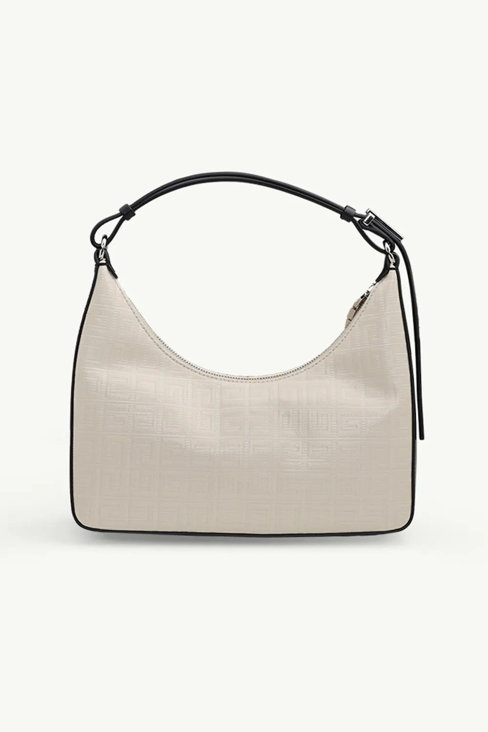 GIVENCHY Small Moon Cut Out Bag in Ivory 4G Coated Canvas SHW 1