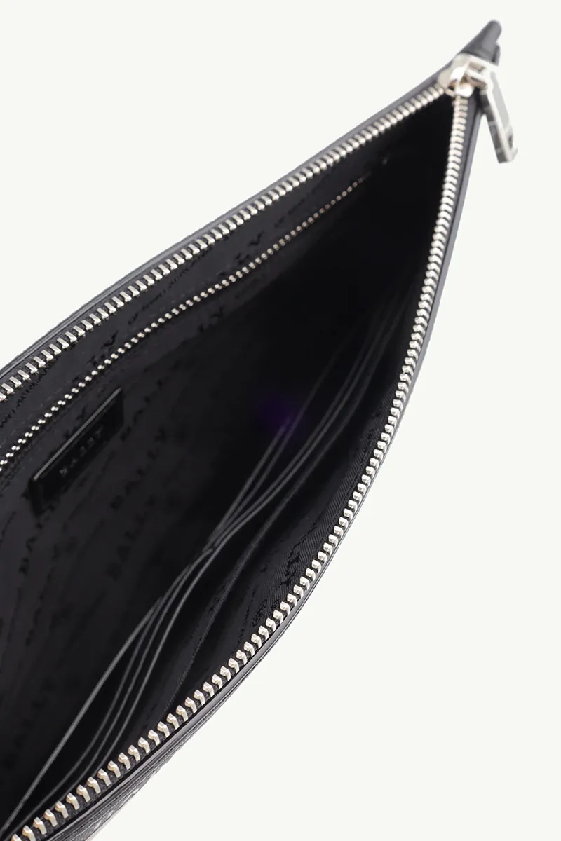 BALLY Men Benery Necessaire Clutch in Black Bovine Leather 3