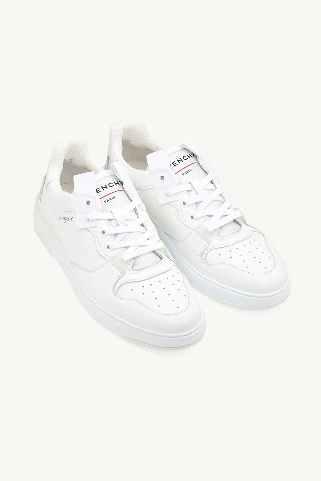 GIVENCHY Men Wing Low Top Sneakers in White with Logo Print 1