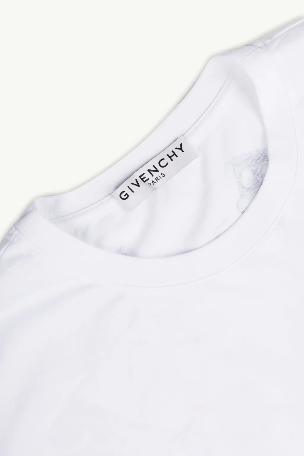 GIVENCHY Men Neon Light Signature Printed Logo T-Shirt in White 3