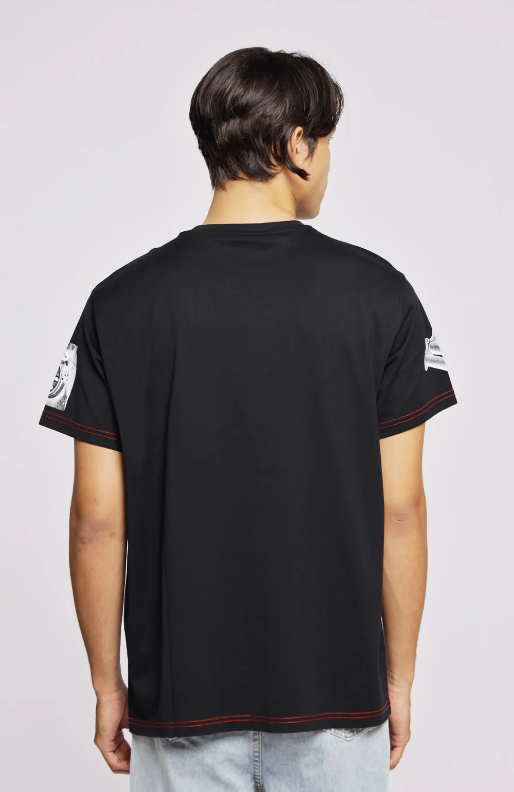 GIVENCHY Men Schematics Printed Logo T-Shirt in Black 4