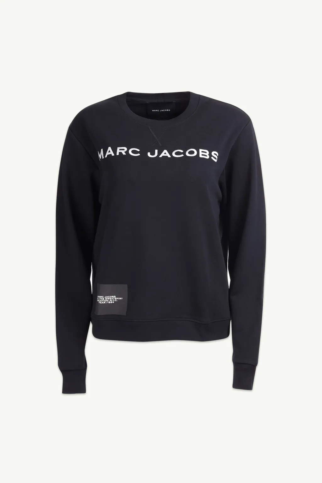 MARC JACOBS Women The Embroidered Logo Sweatshirt in Black 0