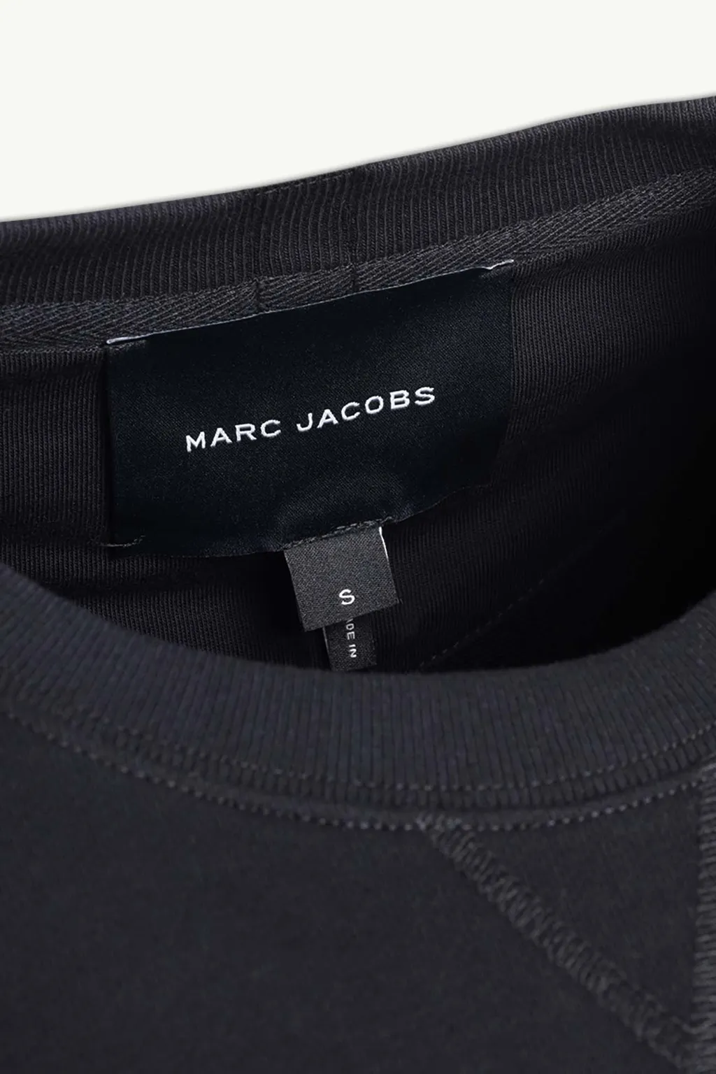 MARC JACOBS Women The Embroidered Logo Sweatshirt in Black 3