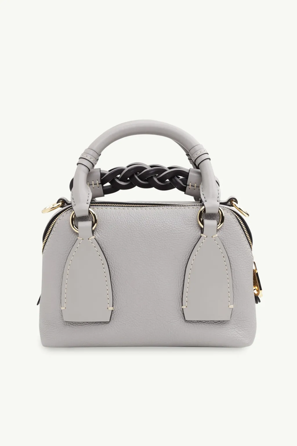 CHLOE Small Daria Top Handle Shoulder Bag in Stormy Gray 1