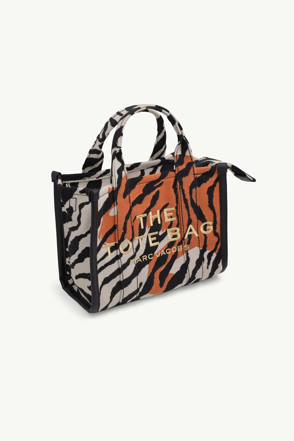 MARC JACOBS Mini The Tiger Stripe Tote Bag in Beige Multicolor 2