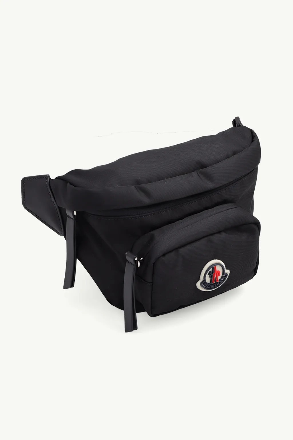 MONCLER Felicie Belt Bag in Black Nylon with Logo Patch 2