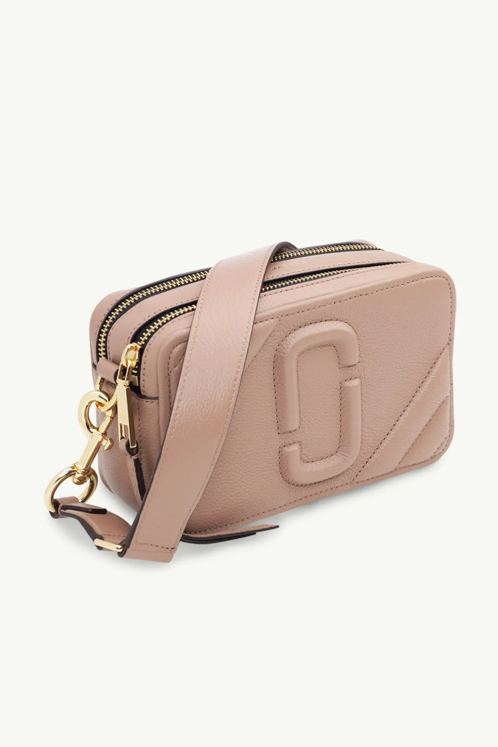 MARC JACOBS The Moto Shot Shoulder Bag in Dusty Beige Supple Leather 2