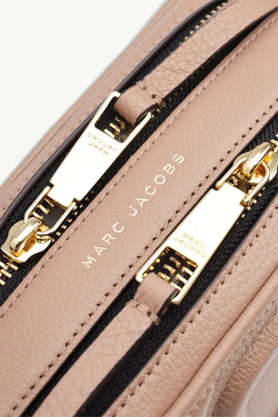 MARC JACOBS The Moto Shot Shoulder Bag in Dusty Beige Supple Leather 3