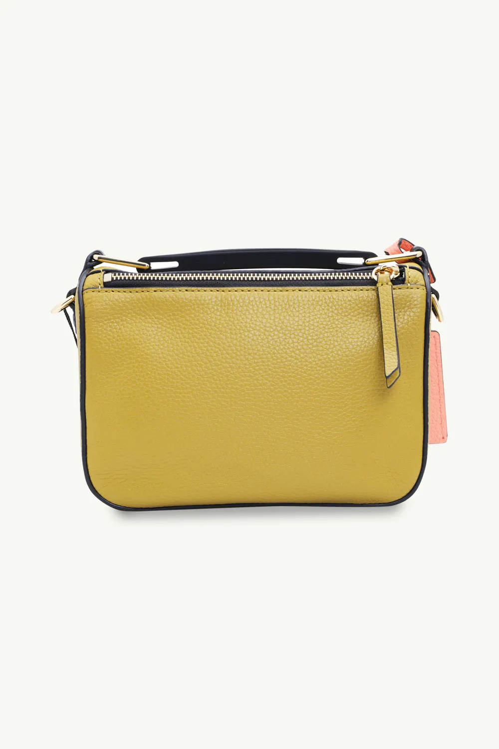 MARC JACOBS Mini The Colorblock Softbox Shoulder Bag in Ecru Olive Multicolor 1