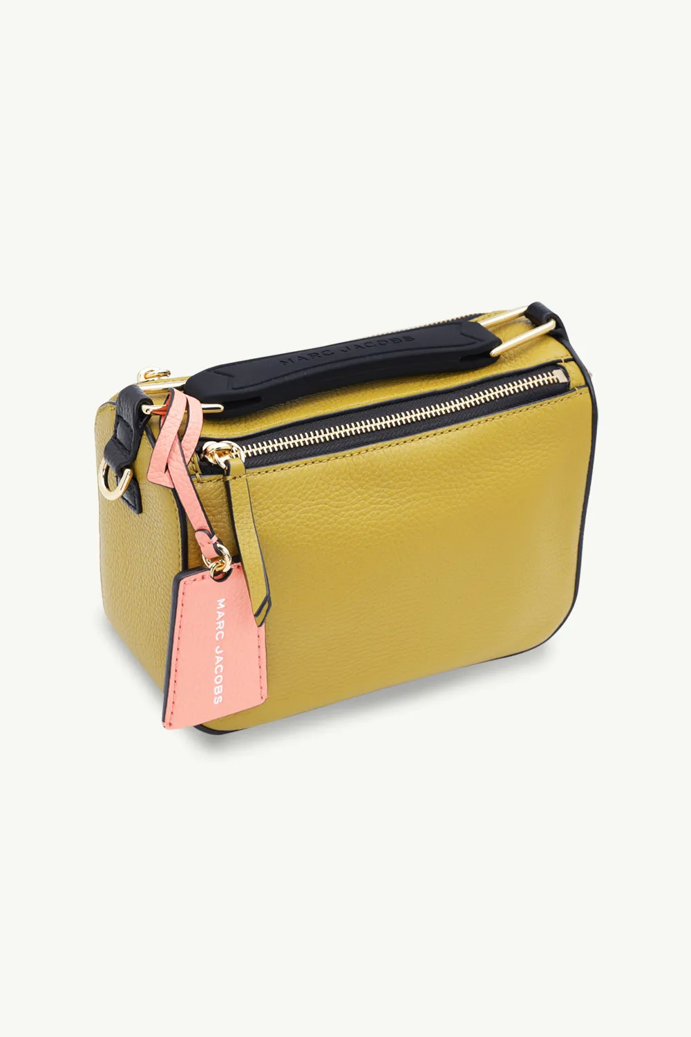 MARC JACOBS Mini The Colorblock Softbox Shoulder Bag in Ecru Olive Multicolor 2