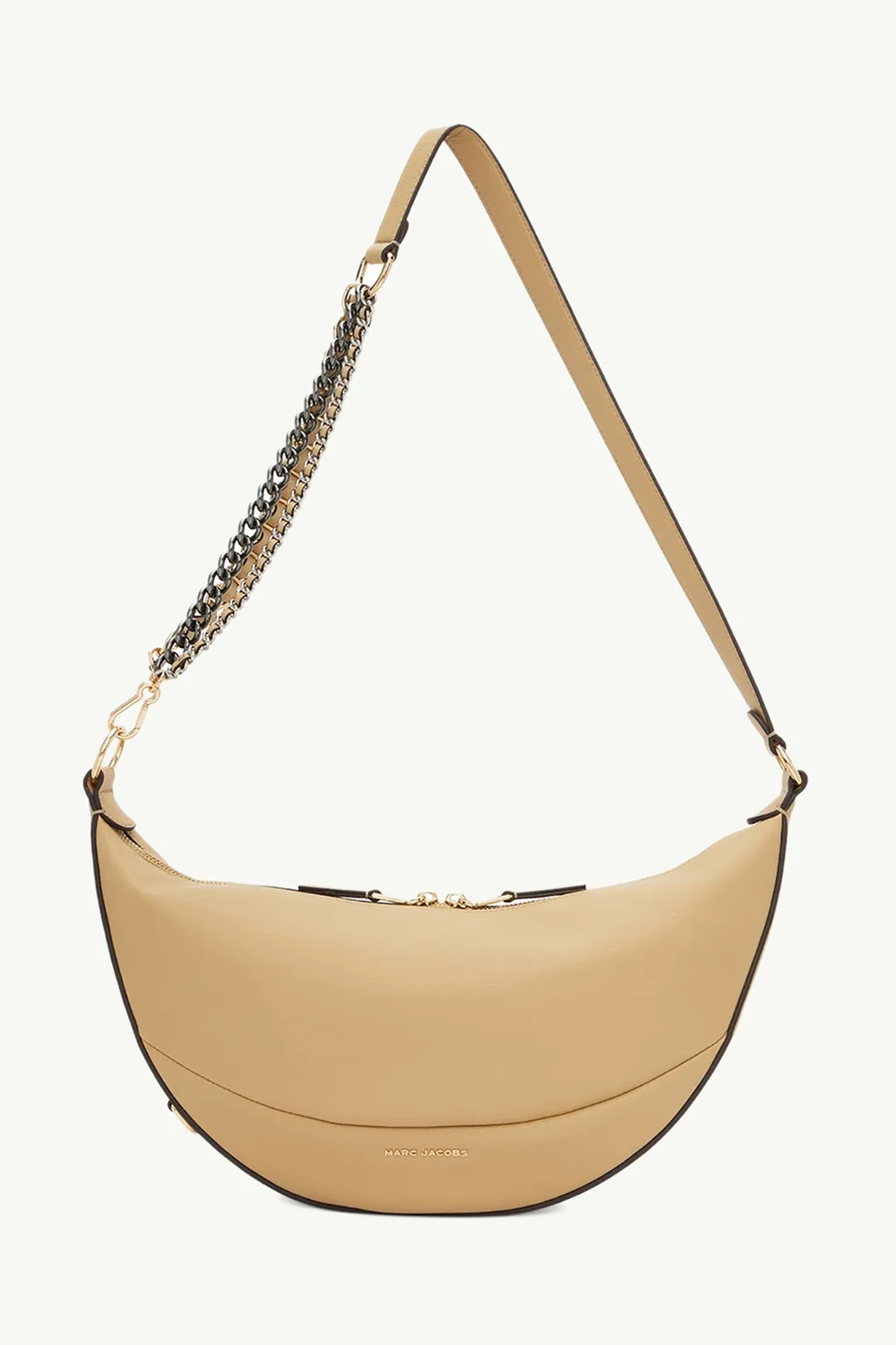 MARC JACOBS The Eclipse Shoulder Bag in Tan Leather with Chain Strap 3