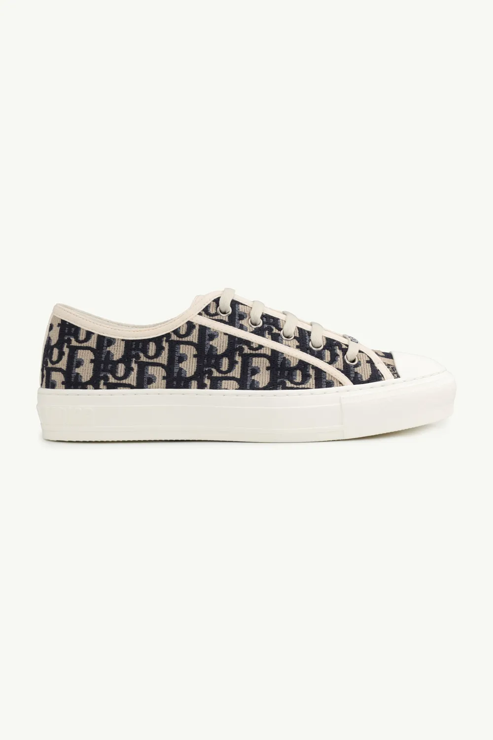 CHRISTIAN DIOR Walk'N'Dior Oblique Embroidered Sneakers in Deep Blue 0