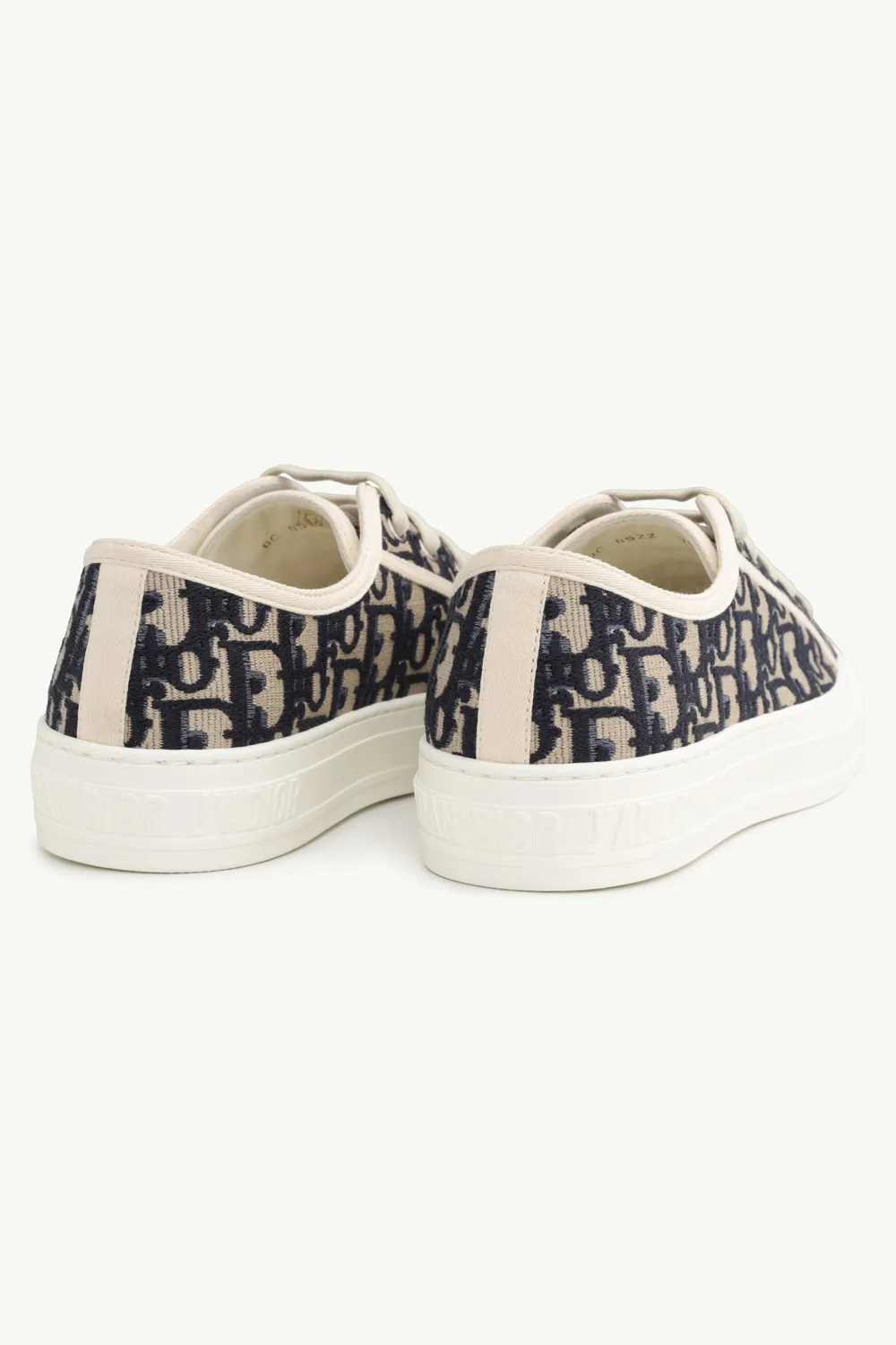 CHRISTIAN DIOR Walk'N'Dior Oblique Embroidered Sneakers in Deep Blue 2