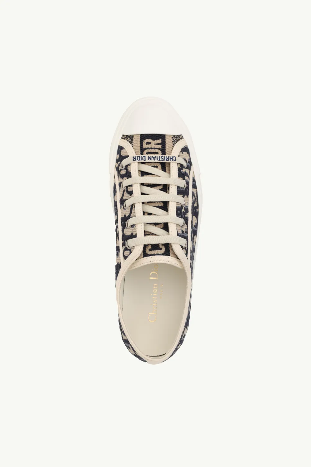 CHRISTIAN DIOR Walk'N'Dior Oblique Embroidered Sneakers in Deep Blue 3