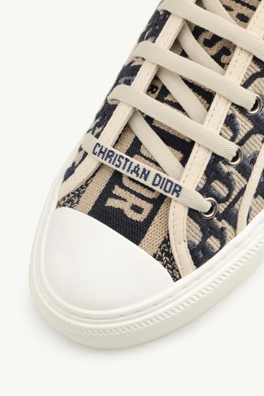 CHRISTIAN DIOR Walk'N'Dior Oblique Embroidered Sneakers in Deep Blue 4