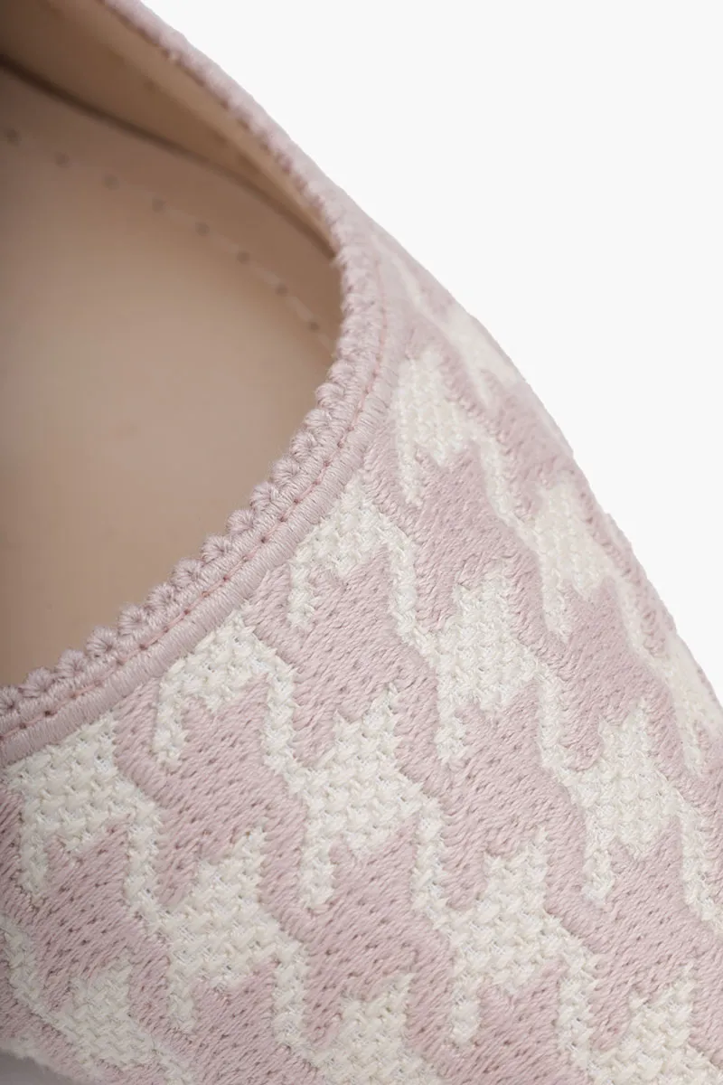 CHRISTIAN DIOR J'adior Slingback Pumps 65mm in Rose Des Vents/White with Micro Houndstooth Motif 4