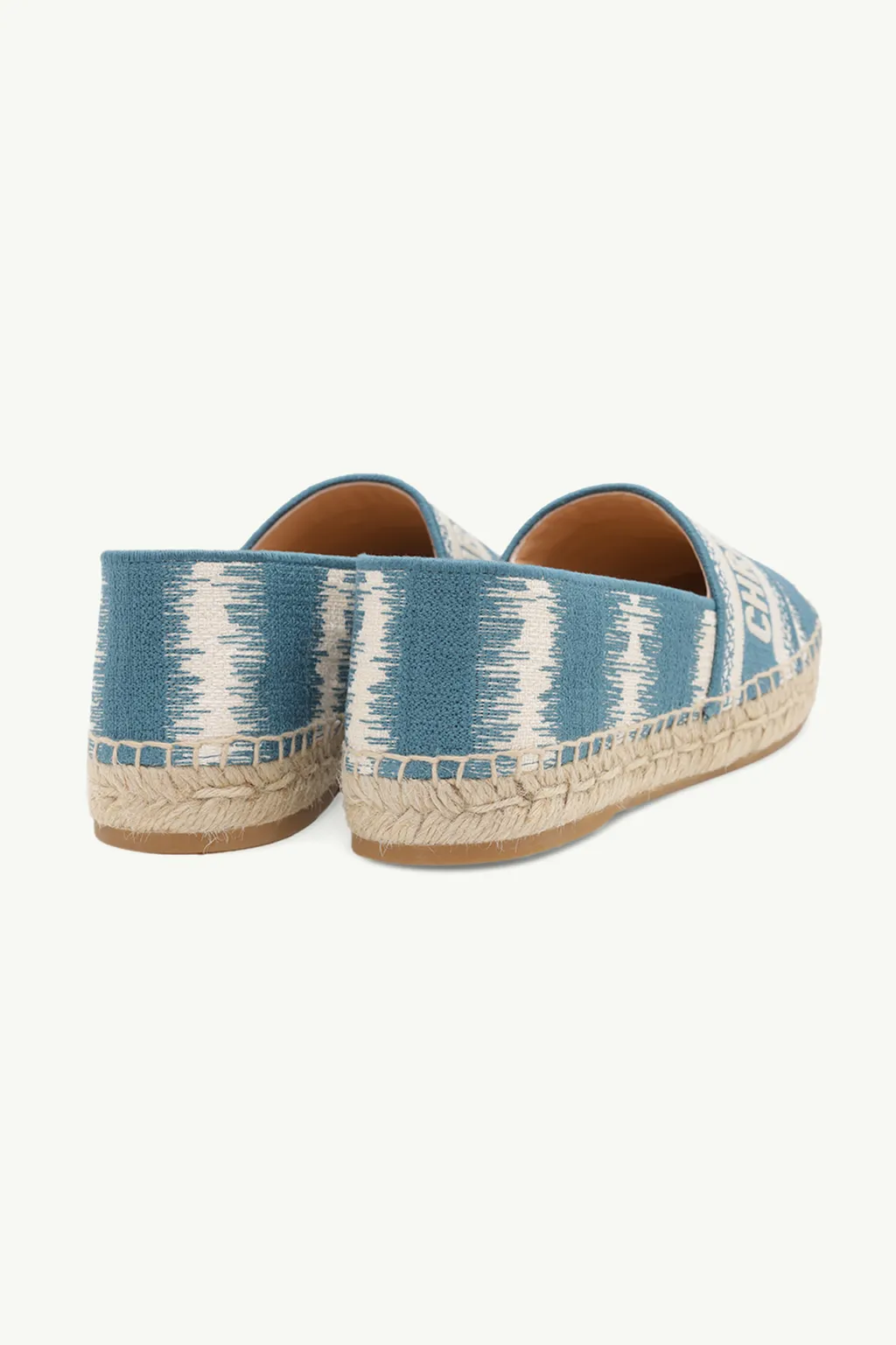 CHRISTIAN DIOR Granville D-Stripes Embroidered Espadrilles in Deep Ocean Blue 2
