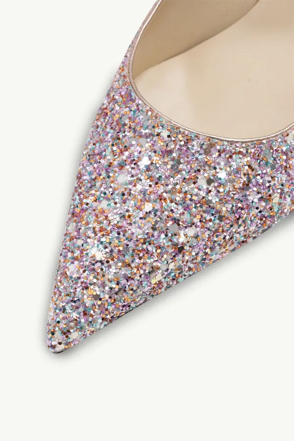 JIMMY CHOO Love Pumps 65mm in Mochi Luminous Glow-In-The-Dark Glitter with JC Button 4