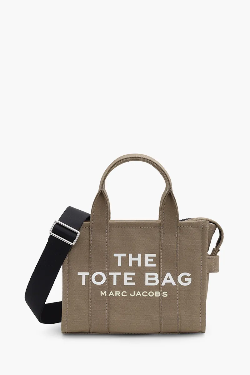 MARC JACOBS Mini Traveler Tote Bag in Slate Green Canvas 0