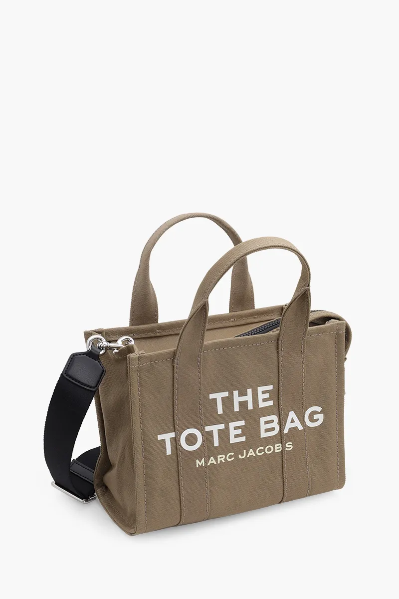 MARC JACOBS Mini Traveler Tote Bag in Slate Green Canvas 2